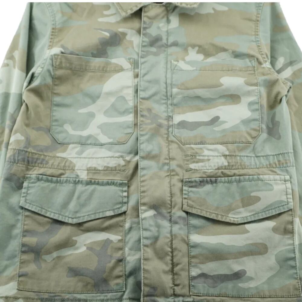 Sanctuary Standard Surplus Camo Utility Jacket Womens Medium Military Zip Front - Picture 5 of 9